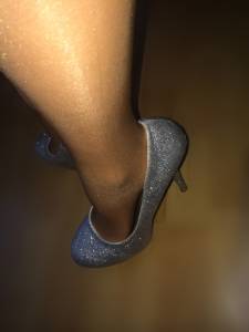 Footjob with shiny pantyhose and silver platforms #1g7nae5l6w4.jpg
