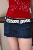 Elly Tripp - Denim skirt and red top - A Hairy-e7r1p7d1xf.jpg