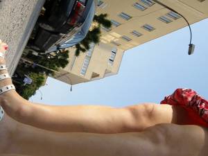 Greek Brunette Candid Red Toe Nails Semi Upskirt-t7qbtepxz4.jpg
