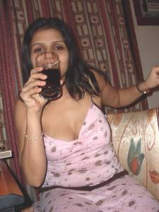 Indian Wife Drinking While Her Nipples Are Becoming Visible Downblouse-27qclmklah.jpg